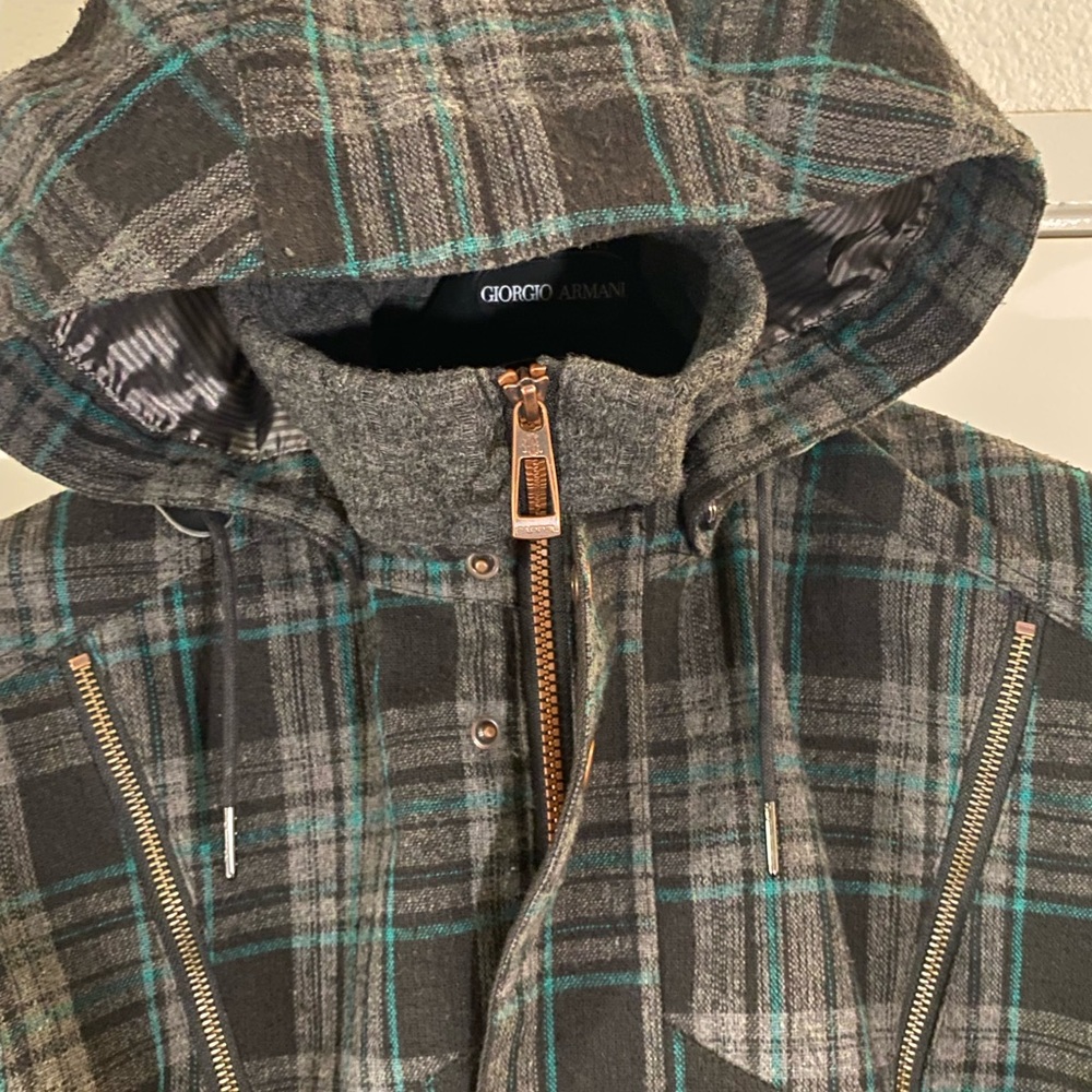 Ride Capp3L Grey/Blk/Blue‎ Wool Plaid Snowboard Jacket Sz.Medium Waterproof NWOT